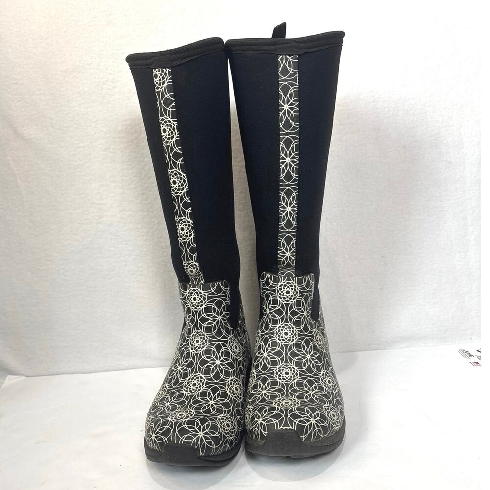 The Original Muck Boot Company Arctic Weekend Tall Boots Women's 8 Black White - Picture 4 of 9